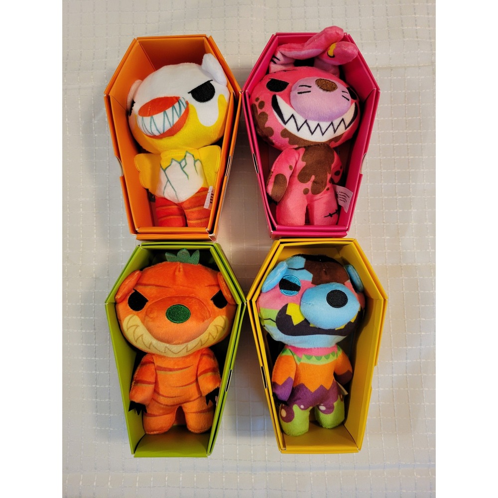 Deddy Bears Easter Edition 5in Coffin Plush Set Chick-A-Teetha Conejo Diablo 4pk